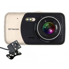 K2 Carcam ghi hình 2 mắt + Cam lùi